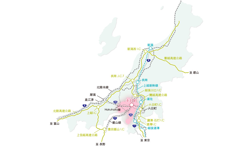 Niigata Prefecture map