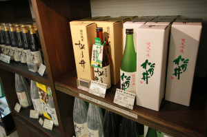 Various local sake from Tokamachi and other areas in Niigata